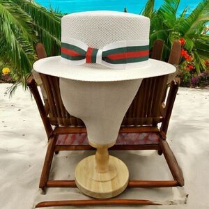 MEN'S BRUNO CAPELO BOATER  STRAW FLAT 2.25" BRIM SKIMMER. BC-639.